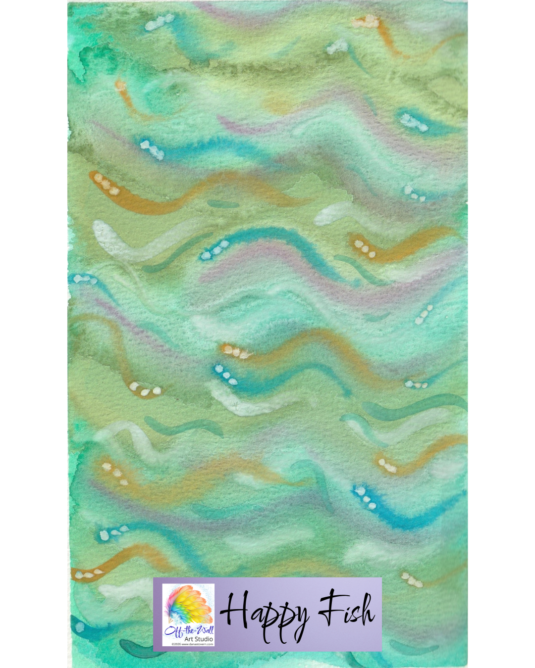 LTD EDITION SIGNED MATTE PRINTS FOR "HAPPY FISH" WITH WATERCOLOR