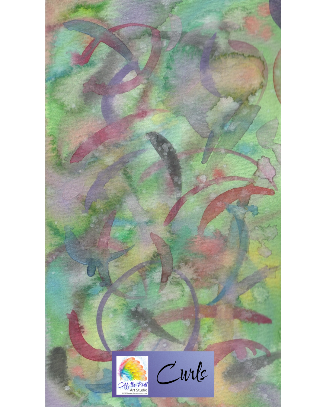 LTD EDITION SIGNED MATTE PRINTS FOR "CURLS" WITH WATERCOLOR
