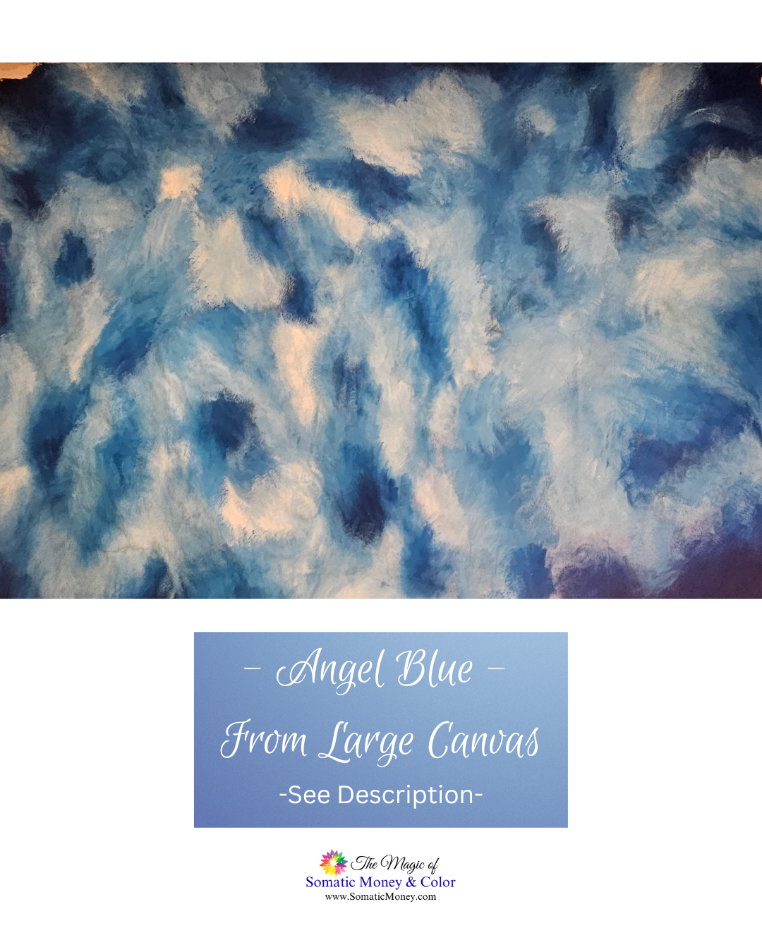 LTD EDITION SIGNED PRINTS: FROM LARGE CANVAS "ANGEL BLUE" ON MATTE