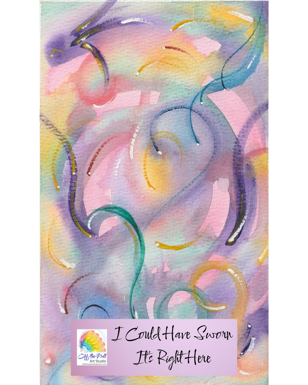LTD EDITION SIGNED MATTE PRINTS FOR "I COULD HAVE SWORN IT'S RIGHT HERE" HIGH FLOW WATERCOLOR & WHITE GOUACHE
