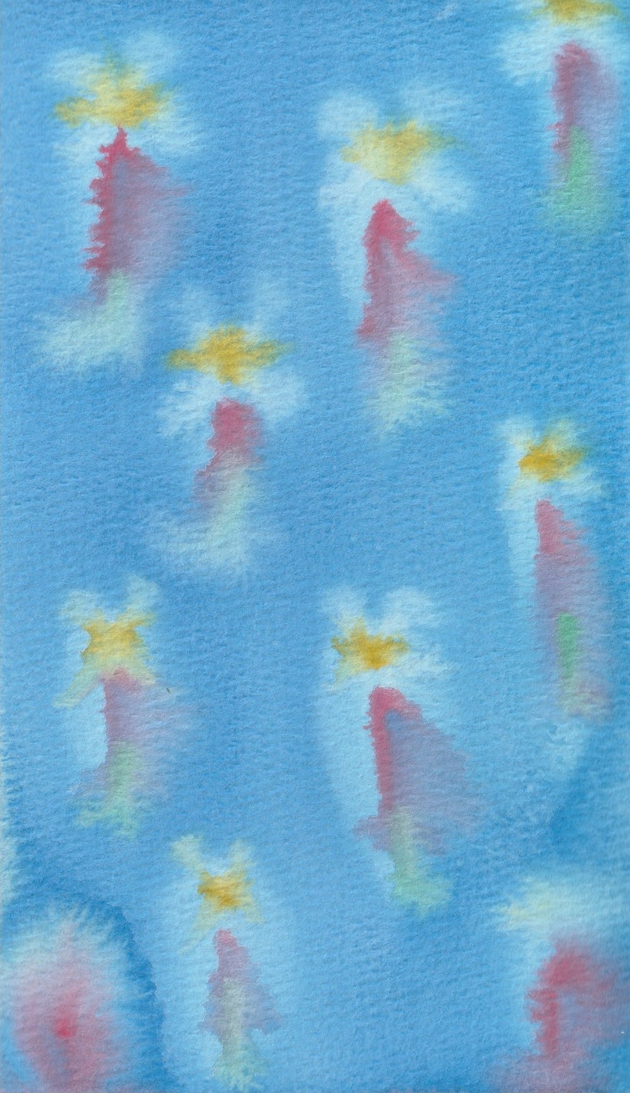 COMMISSION + SPIRIT TEAM MESSAGE: "YOUR SPIRIT TEAM SELF PORTRAIT" WATERCOLOR ABSTRACT ON COLD PRESS