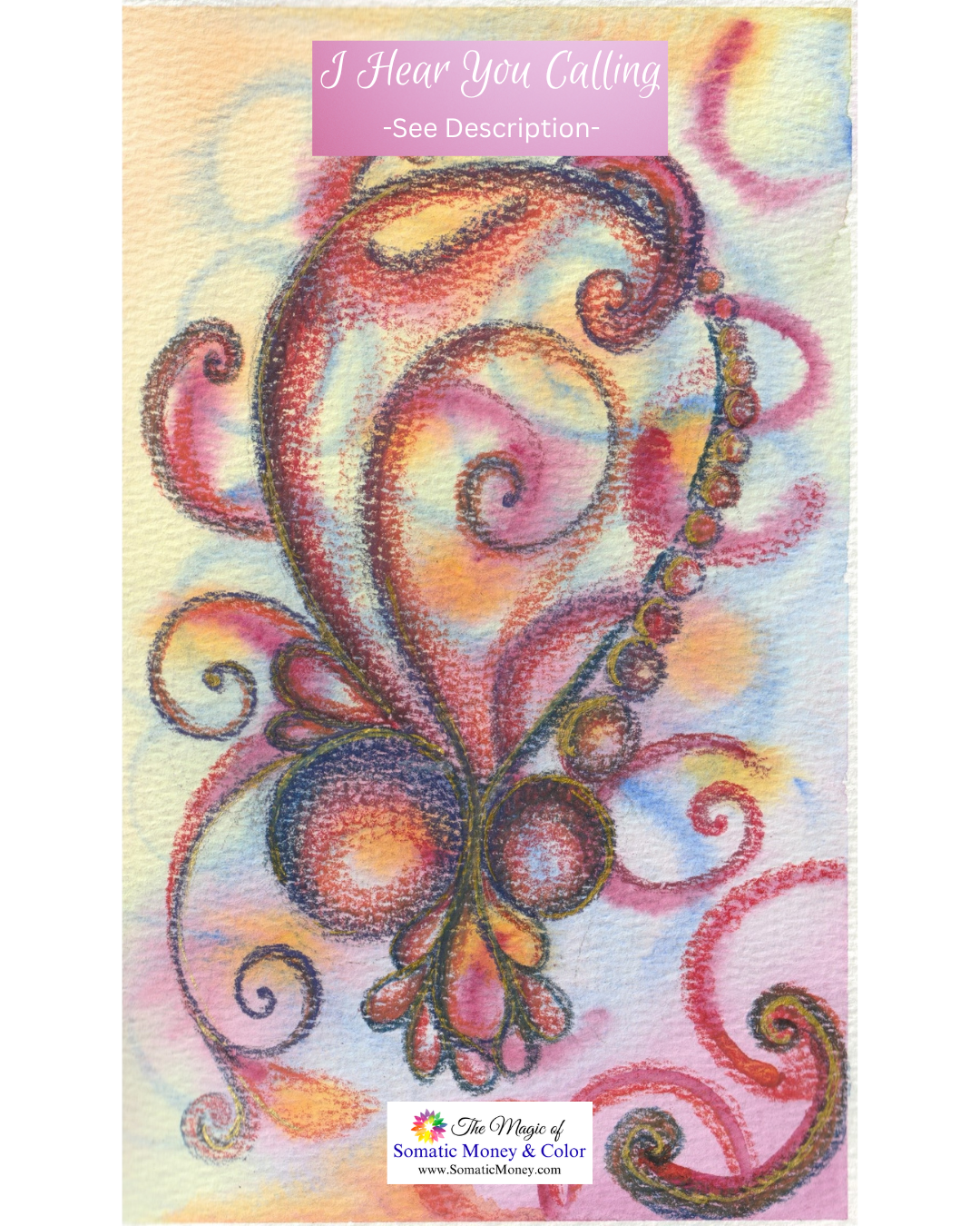 LTD EDITION SIGNED MATTE PRINTS FOR "I HEAR YOU CALLING" WITH WATERCOLOR, COLOR PENCIL, GEL PENS