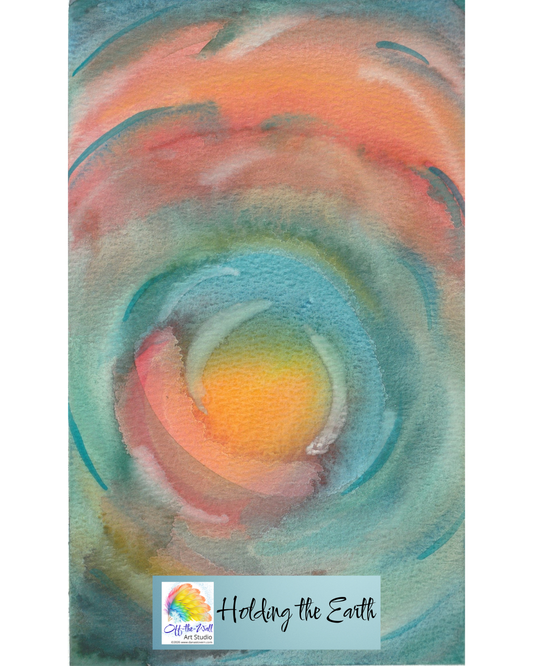 LTD EDITION SIGNED MATTE PRINTS FOR "HOLDING THE EARTH" WITH WATERCOLOR