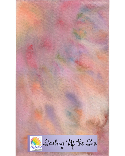 LTD EDITION SIGNED MATTE PRINTS "SOAKING UP THE SUN" WITH WATERCOLOR