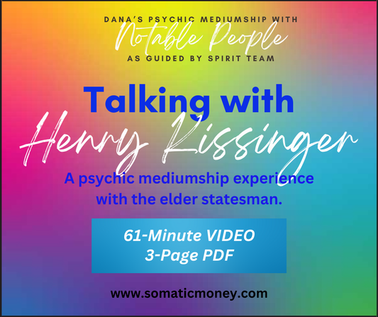 TALKING WITH HENRY KISSINGER / 61-Minute VIDEO / 3-Page PDF