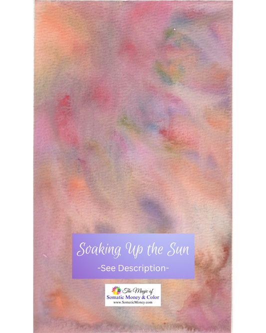 LTD EDITION SIGNED PRINTS: "SOAKING UP THE SUN" WATERCOLOR ABSTRACT