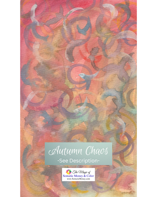 LTD EDITION SIGNED PRINTS: "AUTUMN CHAOS" WATERCOLOR ABSTRACT