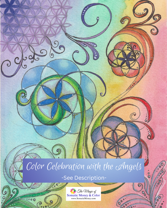 LTD EDITION SIGNED MATTE PRINTS FROM "COLOR CELEBRATION WITH THE ANGELS" WATERCOLOR & MIXED MEDIA