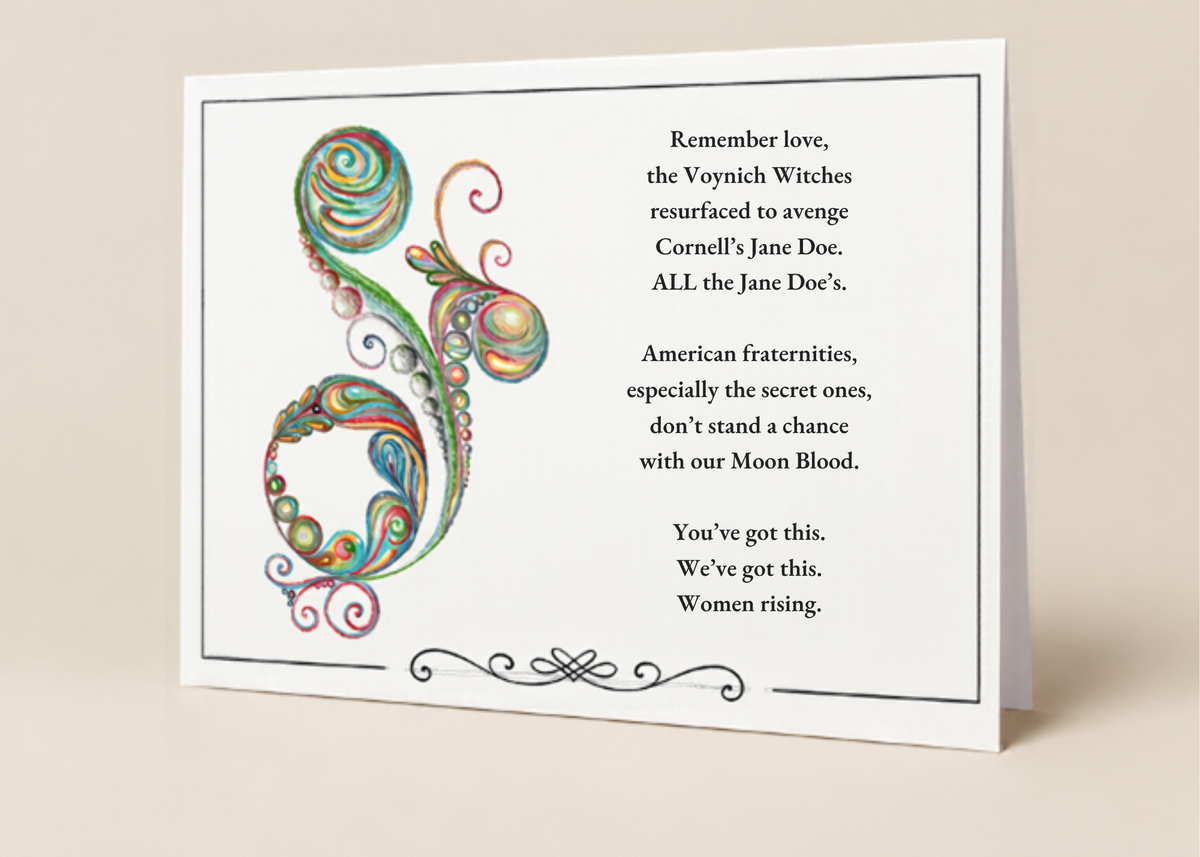 SET OF THREE (3) "LADY DRAGON" 5" x 7"  FEMME REVOLUTION GREETING CARDS (BLANK) WITH ENVELOPES