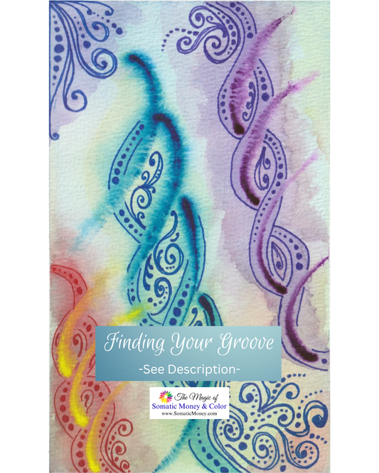 LTD EDITION SIGNED PRINTS: "FINDING YOUR GROOVE" WATERCOLOR ABSTRACT WITH MIXED MEDIA