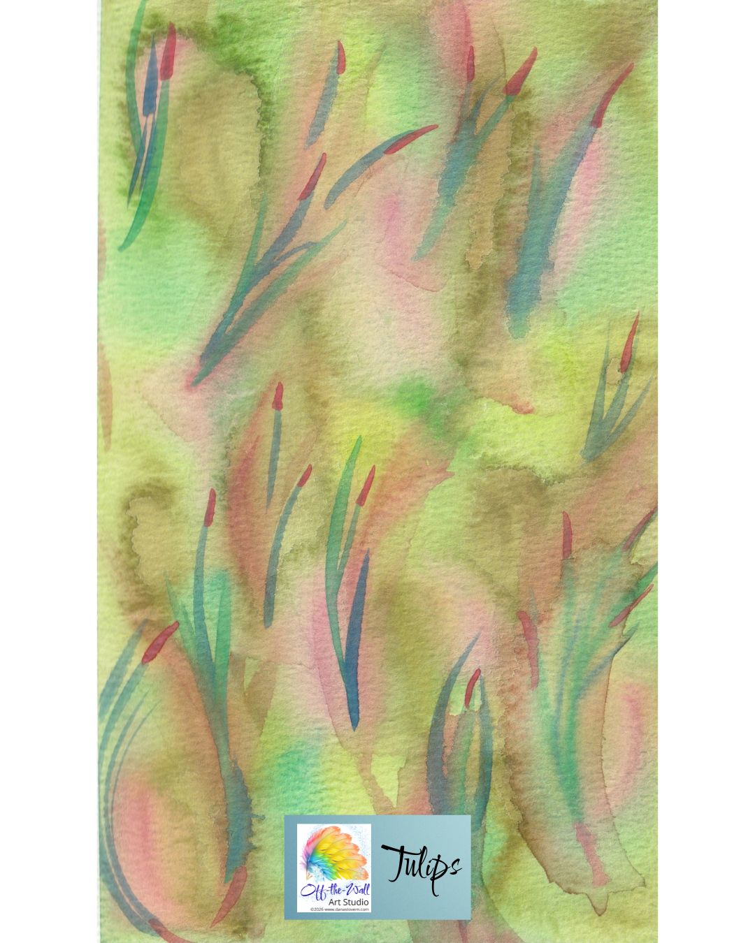 LTD EDITION SIGNED MATTE PRINTS FOR "TULIPS" WITH WATERCOLOR