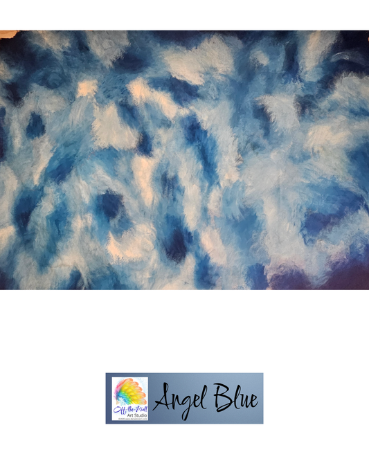 LTD EDITION SIGNED MATTE PRINTS FROM LARGE CANVAS "ANGEL BLUE"