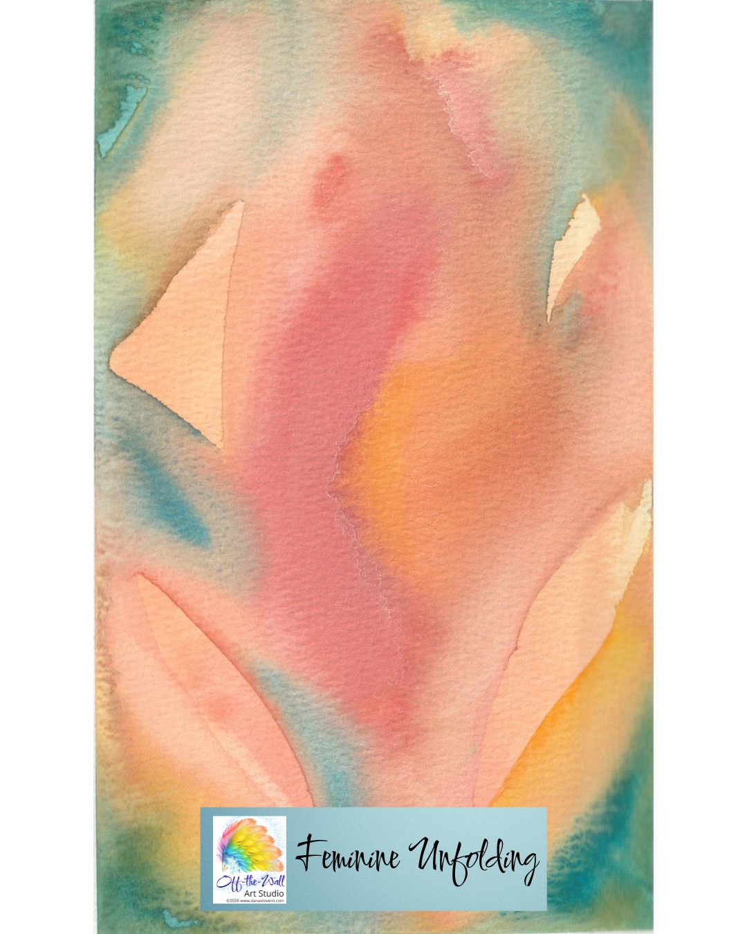 LTD EDITION SIGNED MATTE PRINTS FOR "FEMININE UNFOLDING" WITH WATERCOLOR