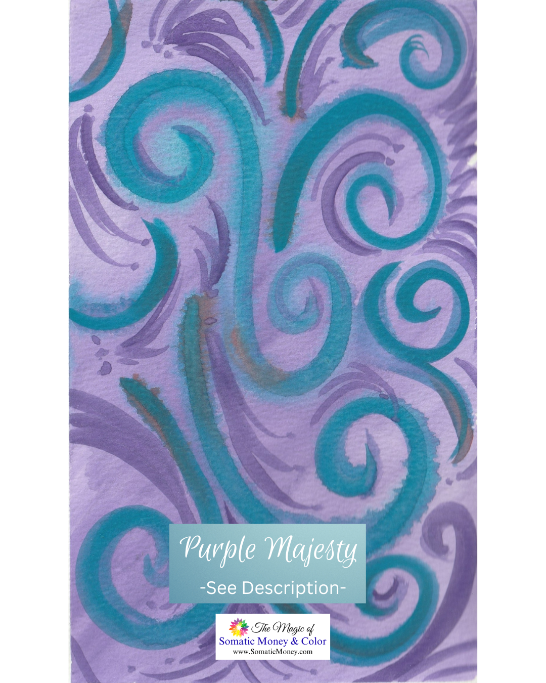 LTD EDITION SIGNED MATTE PRINTS FOR "PURPLE MAJESTY" WITH WATERCOLOR