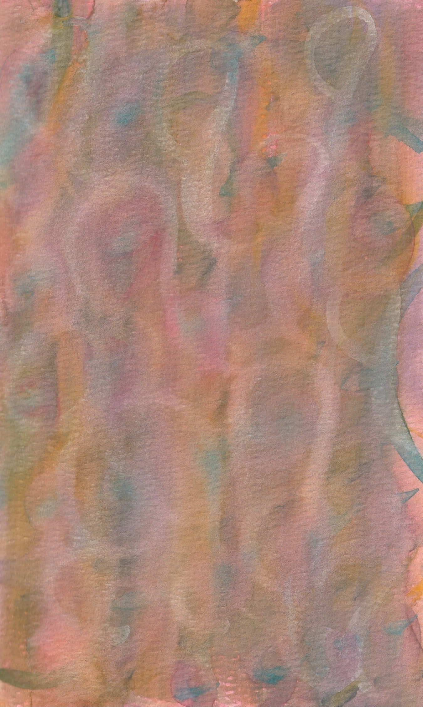 ORIGINAL + MEDIUMSHIP NOTE: "BEHIND THE SCENES" WATERCOLOR ABSTRACT ON COLD PRESS