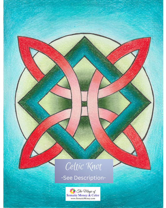 LTD EDITION SIGNED MATTE PRINTS FOR "CELTIC KNOT" WITH COLORED PENCIL & ACRYLIC BLACK MARKER