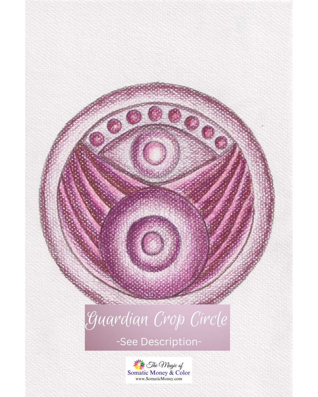 LTD EDITION SIGNED MATTE PRINTS FOR "GUARDIAN CROP CIRCLE" WITH COLORED PENCIL